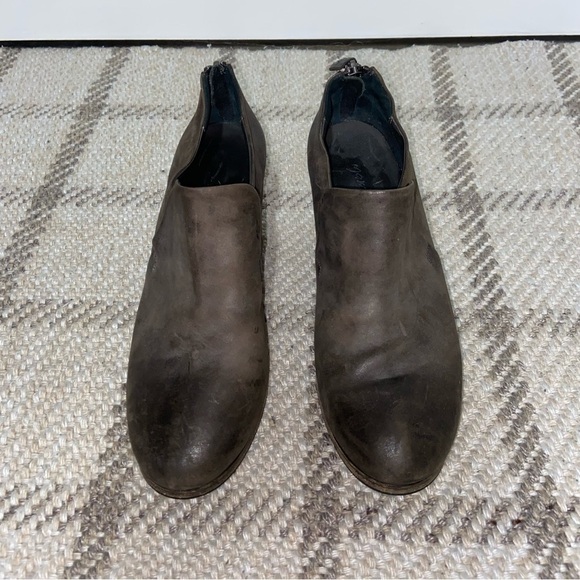 Marsell Brown Leather Ankle wooden Heels Booties Size 39 - Picture 4 of 7